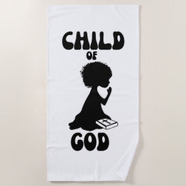 Kind von Gott Bible Zitat Strandtuch
