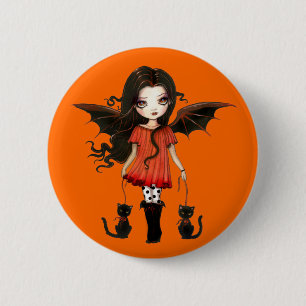 Kind von Halloween Button