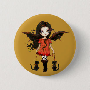 Kind von Halloween Kleiner Vampir Knopf Button