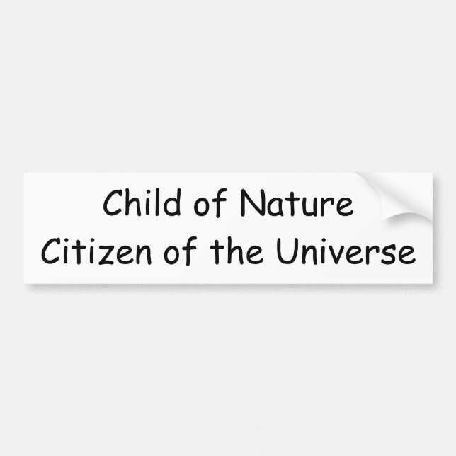 Kind von NatureCitizen des Universums Autoaufkleber (Vorne)
