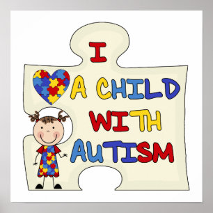 Kind WIth Autism Brünett Girl 2 Poster