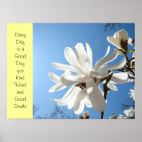 Kind Worte Gute Taten Poster Art drucken Krankenwo
