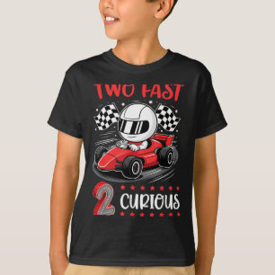 Kind Zwei Schnell 2 Neugierig 2. Geburtstag Zwei J T-Shirt