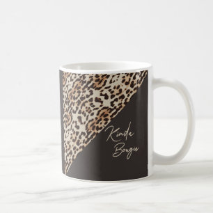 Kinda Bougie Brown Leopardprint Kaffeetasse
