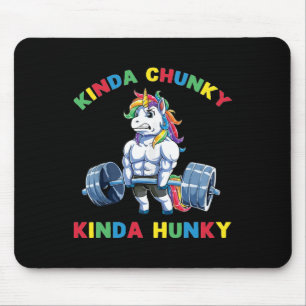 Kinda Chunky Kinda Hunky Weightlift Bodybuildin Mousepad