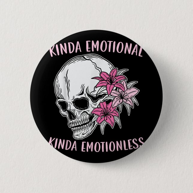 Kinda Emotionale Kinda emotionslose psychische Ges Button (Vorderseite)