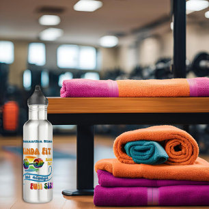 Kinda Fit Feinschmecker Funny Rainbow Steel Water Edelstahlflasche