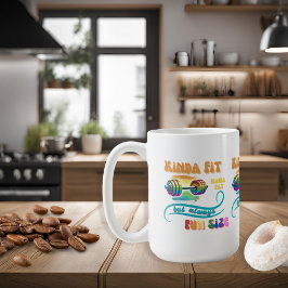 Kinda Fit Funny Gym Fitness Rainbow Kaffee Tasse
