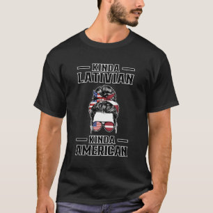 Kinda Lativian Kinda American Letta T-Shirt