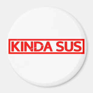 Kinda Sus Briefmarke Magnet