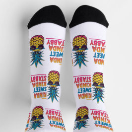 Kinda Sweet Kinda Stabby Ananas Socken
