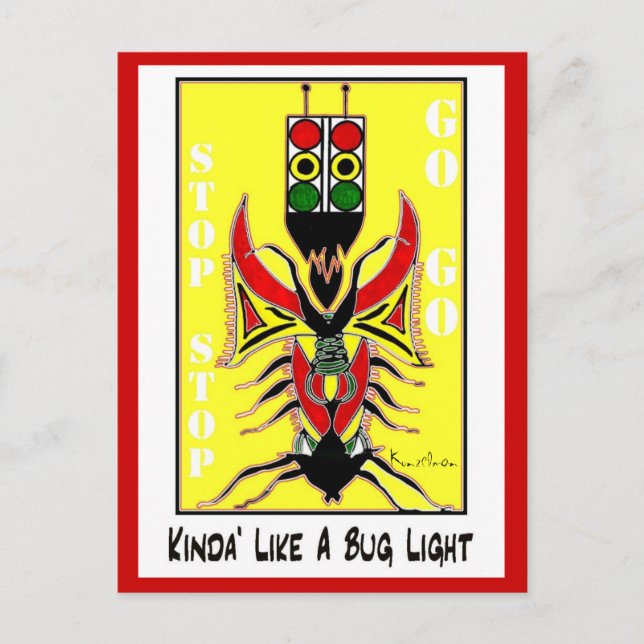 KINDA' WIE EIN BUGLIGHT POSTKARTE (Vorderseite)