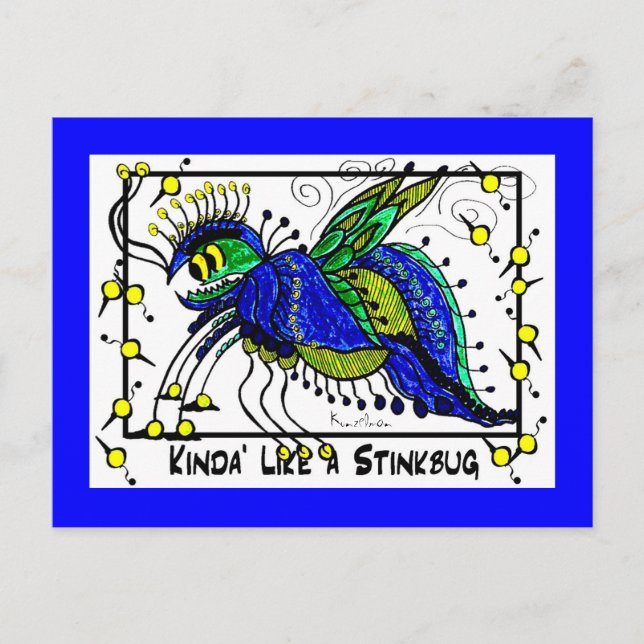 KINDA' WIE EIN STINKBUG-Kollektivhandel Postkarte (Vorderseite)