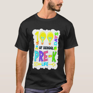 Kinder 100. Schultag & Lieben Es Lehrer Leben T-Shirt