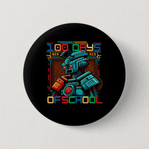 Kinder 100 Tag der Schule Gamer Boy Girl Gamer Fut Button