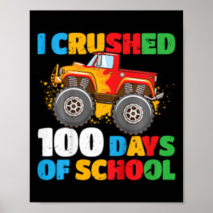 Kinder 100. Tag der Schule Jungen, die ich zerbrac Poster