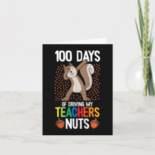 Kinder 100 Tage, an denen sie meinen Lehrer antrei Karte