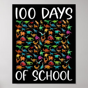 Kinder 100 Tage Dinosaurier Poster