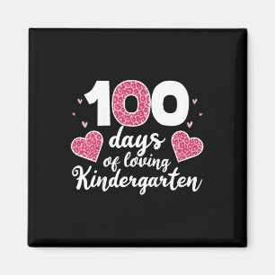 Kinder 100 Tage Kindergarten T-Shirt Mädchen Liebe Magnet
