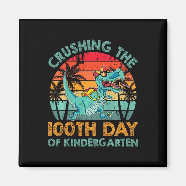 Kinder 100 Tage Kindergarten zerkleinern 100 Tage Magnet (Vorne)