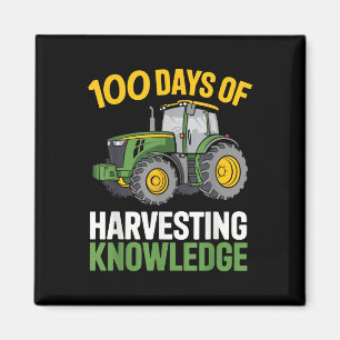Kinder 100 Tage Schulboy Traktor Landwirtschaft 10 Magnet
