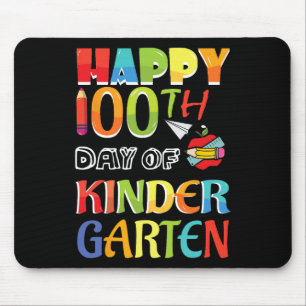 Kinder 100 Tage Schule glücklich 100. Tag Kinderg Mousepad