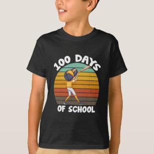 Kinder 100 Tage Schule Jungen 100. Tag Baseball T-Shirt
