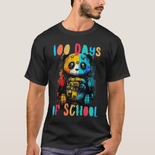 Kinder 100 Tage Schule Robot Panda Child's Graphi T-Shirt
