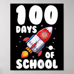 Kinder 100 Tage Schulkinder 100. Schultag 1 Poster