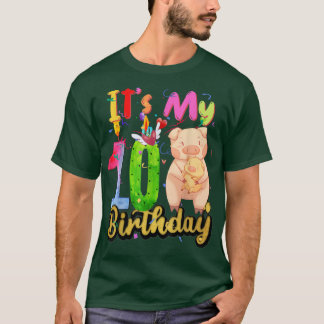 Kinder 10. Geburtstag 10. Geburtstag 10 Jahre alte T-Shirt