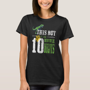 Kinder 10. Geburtstag Dieser Junge ist jetzt 10 zw T-Shirt