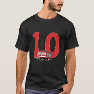 Kinder 10. Geburtstag Feuerwehrgeschenk - Feuerweh T-Shirt