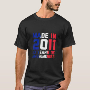 Kinder 10. Geburtstag Geschenk Französischer Junge T-Shirt