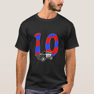 Kinder 10. Geburtstag Polizist Geschenk - Jahre al T-Shirt