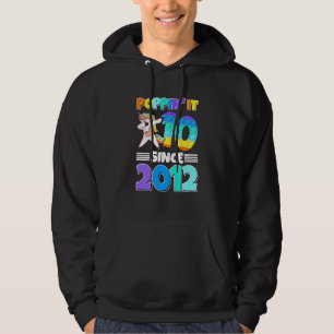 Kinder 10. Geburtstag Poppin' It Zehn Seit 2012 Un Hoodie