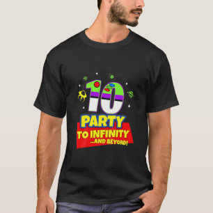 Kinder 10 Jahre alt 10. Toy Buzz Party bis Geburts T-Shirt