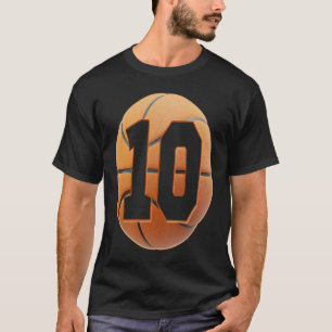 Kinder 10 Jahre alt Geburtstag Basketball Jungen 1 T-Shirt