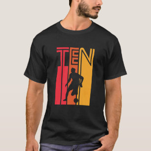 Kinder 10 Jahre Fußball Geschenk 10. Geburtstag Vi T-Shirt