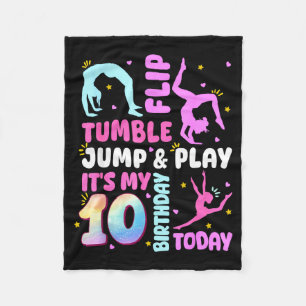 Kinder 10 Jahre Geburtstag Turnen 10. Geburtstag Fleecedecke