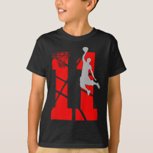 Kinder 11 Jahre alt 11. Bysketbyll Geburtstagspart T-Shirt