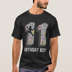Kinder 11 Jahre alt Boulderen 11. Geburtstag Abent T-Shirt