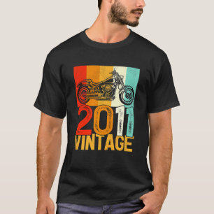 Kinder 11 Jahre alt Retro-Motorrad Vintag 2011 11 T-Shirt