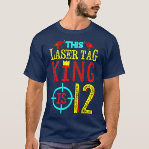 Kinder 12. Geburtstag Dieser Laser Tag König ist T-Shirt