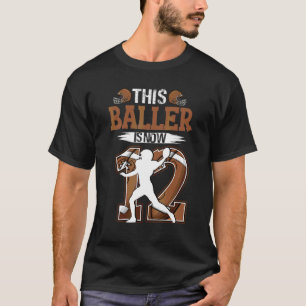 Kinder 12. Geburtstag Fußball Boy 12 Jahre alter F T-Shirt