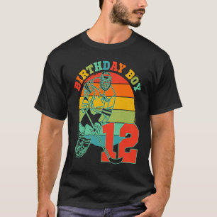 Kinder 12 Jahre alt Eishockey Retro Geburtstagspar T-Shirt