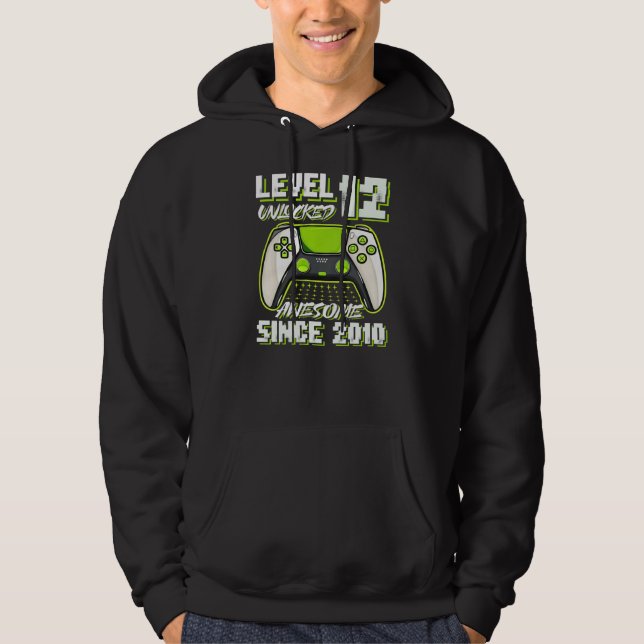 Kinder 12 Jahre Altes Geschenk Junge Stufe 12 unve Hoodie (Vorderseite)