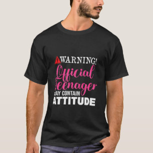 Kinder 13. Geburtstagswarnung Offizieller Teenager T-Shirt