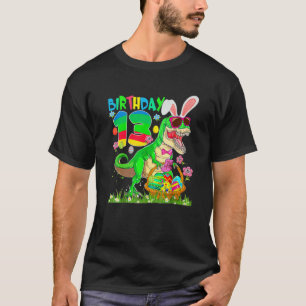 Kinder 13 Jahre alt Rex Dinosaurier Ostern Bunny 1 T-Shirt