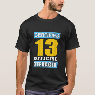Kinder 13 Offiziell Teenager 13. Geburtstag Im Off T-Shirt