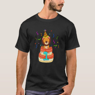 Kinder 1 1 1 Geburtstag Baby Löwe Geburtstagstorte T-Shirt
